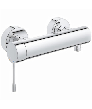 GROHE Mitigeur douche mural Essence 33636001 - Limiteur de température - Clapet anti-retour - Chrome