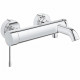 GROHE Mitigeur bain/douche mural Essence 33624001 - Limiteur de température - Clapet anti-retour - Chrome