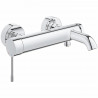 GROHE Mitigeur bain/douche mural Essence 33624001 - Limiteur de température - Clapet anti-retour - Chrome