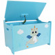 LEON LE DRAGON Coffre a jouets en bois ± 40 x 58 x 36 cm pour enfant