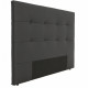 Tete de lit 165 x 120 cm - Simili Noir - Pour couchage 140 et 160 - HERA