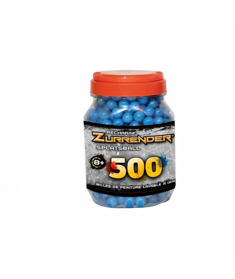 ZURRENDER - Pot X500 balles de peinture BLEU / ROUGE