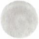 ATMOSPHERA FOR KIDS Tapis Fourrure rond - Blanc