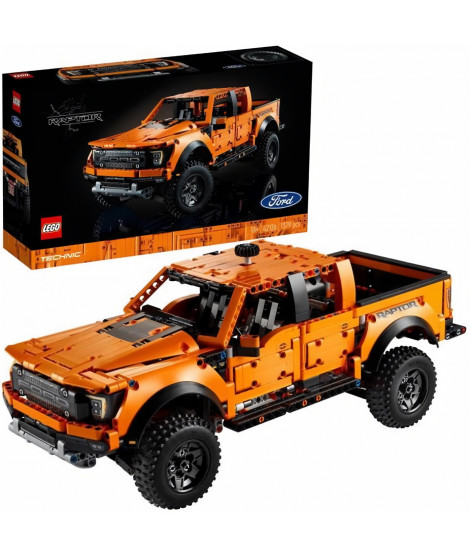 LEGO 42126 Technic Kit Ford F-150 Raptor, Maquette de Voiture a Construire, Cadeau pour Adulte, Modélisme Voiture