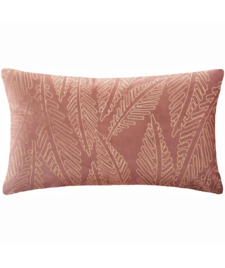 Coussin Velours Or Tropic Rose Blush - 30 x 50 cm