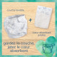 PAMPERS Hybrid Couches lavables Coeurs absorbants Jetables x108