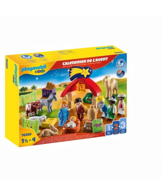 PLAYMOBIL 1.2.3  - 70259 - Calendrier de l'Avent 123 Creche