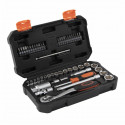 Coffret Cliquet - Douilles et Embouts MANUPRO - 53 outils et accessoires - En acier et chrome-vanadium