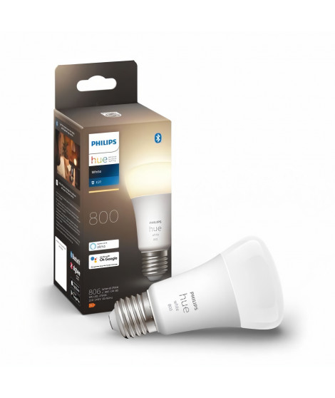 PHILIPS Hue White Ampoules LED connectées E27 - Compatible Bluetooth
