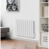 Radiateur électrique fixe a inertie fluide 1500W OCEANIC Agate - Blanc - Norme NF