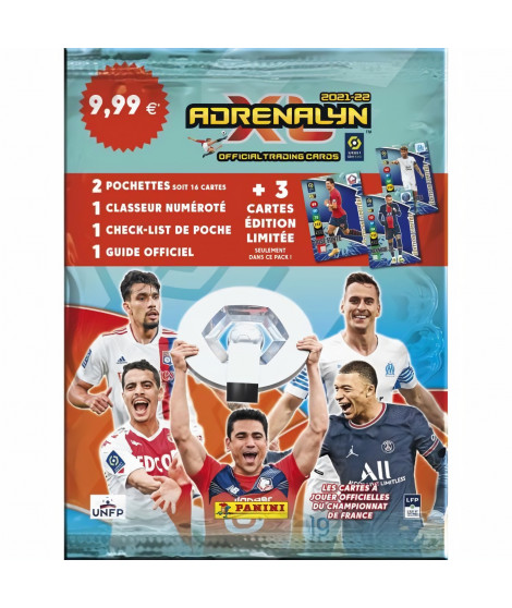 PANINI - Adrenalyn XL 2021-2022 Trading Cards Game  - Starter Pack : 1 classeur + 2 pochettes de 8 cartes + 3 cartes Edition …