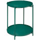 Table café Meeko 2 places - Fer - Vert Cedre - Style contemporain - Sur pieds - L45 x l45 x H53 cm