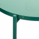 Table café Meeko 2 places - Fer - Vert Cedre - Style contemporain - Sur pieds - L45 x l45 x H53 cm