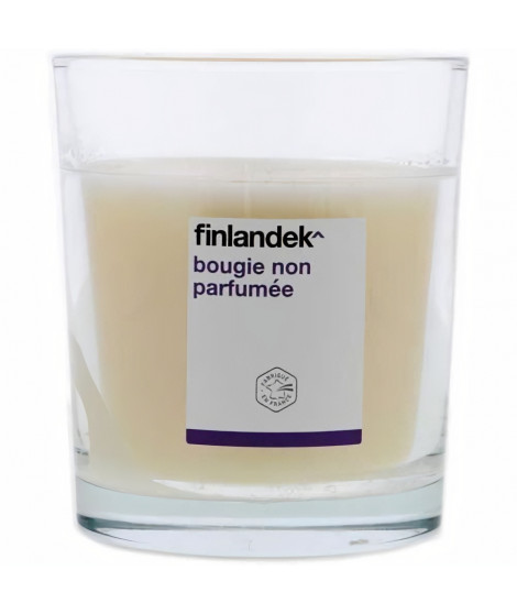 FINLANDEK Bougie non parfumée XL Creme - Verre - 120x150