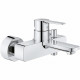 GROHE Mitigeur bain/douche mural Lineare 33849001 - Limiteur de température - Clapet anti-retour - Chrome