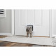 LUXE Porte plastique 4 positions pour chien et chat - Blanc