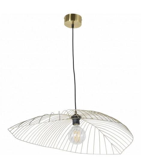 COREP - Suspension LEAF filaire métal Ø80cm - Forme feuille - Laiton