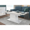 Table basse - Décor blanc - 120/154X54.5X60 - Be alive