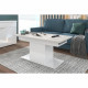 Table basse - Décor blanc - 120/154X54.5X60 - Be alive