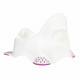 PLASTOREX Vase de Nuit Blanc a Pieds Antidérapants Violet Décor Hippo