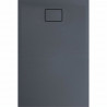 ALLIBERT Receveur de douche effet pierre Terreno - 120x80 cm - Gris