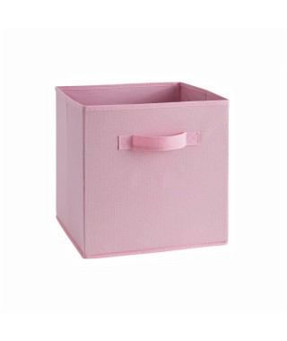 COMPO Tiroir de rangement - Tissu - 27 x 27 x 28 cm - Vieux  rose