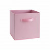 COMPO Tiroir de rangement - Tissu - 27 x 27 x 28 cm - Vieux  rose