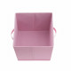 COMPO Tiroir de rangement - Tissu - 27 x 27 x 28 cm - Vieux  rose