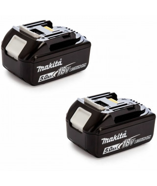 MAKITA Pack de 2 batteries 18V 5Ah Li-ion avec témoin de charge