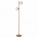 Lampadaire Abat jour 2 boules en verre - Terracotta - D 15 x H 13 cm - RETRO