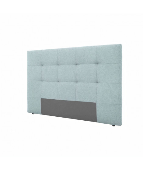 Tete de lit 185 x 120 cm - Tissu Bleu-Vert Céladon - Pour couchage 140 / 160 ou 180 - HERA