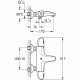 GROHE Mitigeur thermostatique Bain / Douche 1 / 2 Grohtherm 1000 34155003