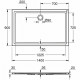 GROHE Receveur de douche en acrylique - 90 x 140 cm
