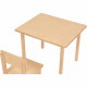 POLINI KIDS SET ENSEMBLE 1 TABLE + 1 CHAISE NATUREL