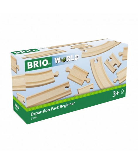 BRIO World - 33401 - Coffret Evolution Debutants -11 Rails - Jouet en bois