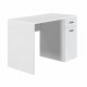 AVENIR Bureau 1 porte 1 tiroir - Blanc - L 110 x P 55 x H 73,5 cm