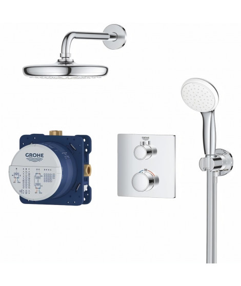 GROHE Set de douche avec Tempesta 210 Grohtherm 34729000