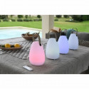 Enceinte Bluetooth lampe  3 LED RGB pilotable - D 14 x H 20 cm