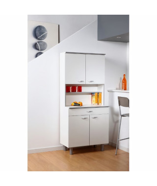 READY Buffet de cuisine Blanc mat - L 80 cm