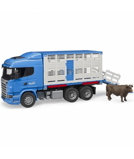BRUDER Camion bétaillere Scania R-série avec animal