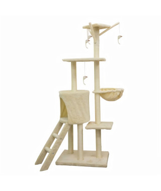 JIPSY Arbre a chat Beige - 79 x 34 x 138 cm - Beige