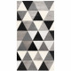 Tapis moderne TAO SCANDI - Noir - Synthétique - 80x150 cm - Intérieur