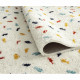 Tapis de salon poils longs pois multicolore - 100% polypropylene - 120 x 160 cm - Intérieur - NAZAR