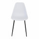 Lot de 4 chaises blanc - L 46 x P 52 x H 84 cm - CLODY