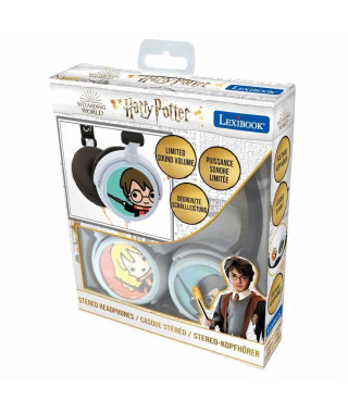 HARRY POTTER - Casque stéréo filaire - Pliable pour enfants avec limitation de volume d'écoute