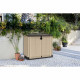 KETER - Coffre de jardin - Multifonctions - sans vérins - 880L - Beige