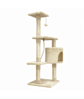 PALOMA Arbre a chat - 40x40x114cm - Beige