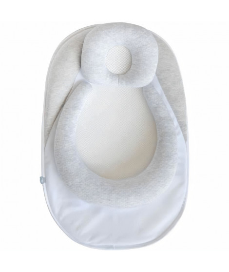 Domiva Cale bébé SAFETY PAD 3D - 40 x 65 cm - Coton/Polyester - Gris