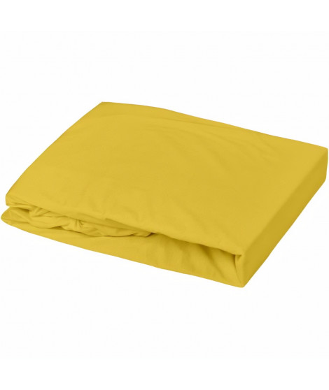 Domiva Drap housse - 70 x 140 cm - Jersey - Curry