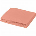 Domiva Drap housse + Alese - 70 x 140 cm - 100% coton - Blanc/Terracotta